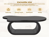ON-TREND 39.3"*23.6" Modern Cloud Coffee with 1.5" Thicktop, Cream Style Irregular End N721P262567B