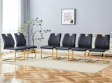 Modern dining chair with PU cushion seat dining chair Living Room Chair Upholstered chair with W2920P490736