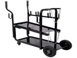 Heavy Duty 2-Tier Rolling Welding Cart Portable Storage Trolley with Wheels for MIG TIG ARC W465P409157