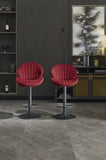 Bar Stools Set of 2 - Adjustable Barstools with Back and Footrest, Counter Height Bar Chairs for W1249P253973