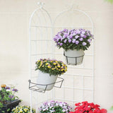 4 Pack Metal Garden Trellis 71" x 19.7" Rustproof Trellis for Climbing Plants Outdoor Flower Support W1586P147434