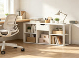 Cube Bookcase with Storage Drawer, Engineered Wood Open Cubby Organizer, 330 LBS Total Capacity 81842129