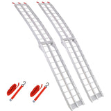 7.5FT Aluminum Loading Ramps, 1500 Lbs Capacity per pair, With safety straps, Motorcycle Ramp, ATV W465P144506