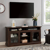 Contemporary TV Media Stand Modern Entertainment Console for TV Up to 65" with Open and Closed W1758108528