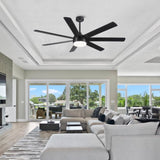 72 In Farmhouse Ceiling Fan with Plywood Blades for Dining Room W1367P182915
