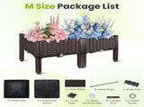Raised Garden Bed Planter Box, 3 Size Options Self-Watering Elevated Garden Bed, Lightweight PP 01471420