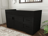 42 Inch Modern Bathroom Vanity with 2 Drawers, Vertical Grain MDF Cabinet with Soft-Close Doors and W509P493623
