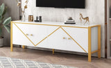 U-Can 70.9''Modern Minimalist TV Stand for TVs up to 75 Inches, Entertainment Center Media Console N724P224773K