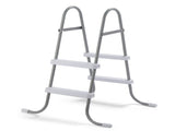 2 Steps 33in Pool Ladder Iron Grey Frame White Steps 08470483