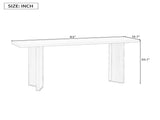 Stylish Console Table with Pine Veneer Geometric Legs,Suitable for Living Room, Study N711P289142O