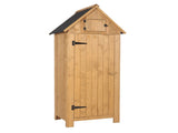 Fir wood Arrow Shed with Single Door Wooden Garden Shed Wooden Lockers Wood Color 04590997
