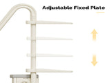 3-Step Pool Ladder, Heavy-Duty Safety Step Pool Stairs with Handrails for Above Ground Pools, White 34340133