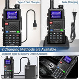 BAOFENG UV-5RH 10w GMRS Ham Radio with Long Range Walkie Talkies, Multifunctional Use, USB-C 12312304