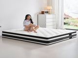 12 Inch Queen Size Breathalle Cool Cover Oekotex-100 Memory Foam Individual Pocket Spring Hybrid W3017P301129