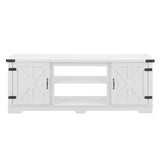 Modern Farmhouse TV Media Stand, Large Barn Inspired Home Entertainment Console, for TV Up to 70'', W1758P147681