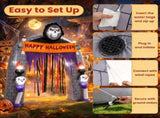 8.5FT Inflatable Archway Grim Reaper with Built-in LEDs Blow Up Yard Decoration for 14219987