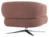 Cuddle-style leisure swivel sofa chair, suitable for balconies, studies and living rooms, Red W3248P354265