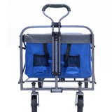 ZNTS Outdoor Garden Multipurpose Micro Collapsible Beach Trolley Cart Camping Folding Wagon W321P206511