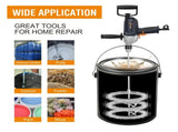 Drill Mixer Set with Spade Handle 1/2 inch Electric Corded Mixing Drill Machine 9A Motor Concrete 94459439