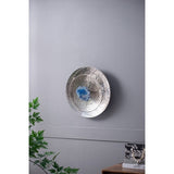 Silver Textured Oversized Disc, Wall Decor for Living Room Bedrrom Entryway Office, Set of 3 W2078130319