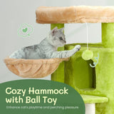 33 inch Cat Tree Cat Tower for Indoor Cats, Cat Activity Center Play House with Large Padded Perch, 75858687