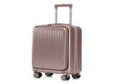 14"/20" 2 pcs/set in ABS Spinner Wheel Luggage, with Combination Lock and Front Opening Design, 14" 75935941