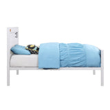 White Twin Platform Bed B062P186408