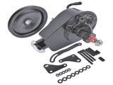 Black Steel Power Steering Pump With Bracket Kit & Pulley Fit for Small Block Chevy 265 283 305 327 71782395