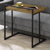 Antique Nutmeg Rectangular Top Snack Table B062P145665