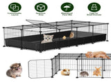 Modular Metal Small pet exercise pen DIY Multi Shape Layout, Metal Pet Enclosure Multi Tier L Square 12363411