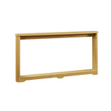 70.1"corrugated texture storage table for entranceways, narrow wooden console sofa table, can be 37929779