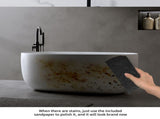 47'' Independent solid surface resin stone bathtub, a modern designed independent bathtub with 11287607