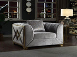 Velencia Modern Style Chair in Silver B009139138