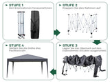 10x10ft Outdoor Pop Up Canopy, Portable Instant Canopy Tent with 4 Sidewalls for Outdoor Events 37940697