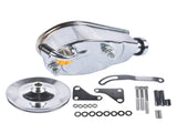 Power Steering Pump and 1 Groove Keyway Pulley with Bracket Kit Fit for Small Block Chevy 265 283 83176925