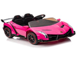 Lamborghini Poison Small Dual Drive 12V 4.5AH with 2.4G Remote Control Sports Car Pink 61417908