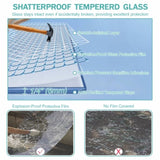 56"-60" W x 58" H Double Sliding Bathtub Shower Door, Semi-Frameless Bypass Tub Door, 1/4" W1573P292498