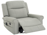 Manual Recliner 270&degSwivel Rocker Recliner Chair PU Leather Recliner with Massage and Heating, N763P363558E