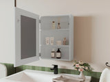 White Medicine Cabinet with Included Mirror B062P252182
