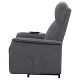Charcoal Power Lift Recliner with Massage Function B062P153841