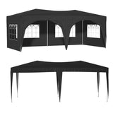 ZNTS 10'x20' Pop Up Canopy Tent with 6 Sidewalls, Ez Pop Up Outdoor Canopy for Parties, Waterproof W2505P151710