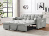 Modern Velvet Loveseat Futon Sofa Couch w/Pullout Bed,Small Love Seat Lounge Sofa w/Reclining W1359P183644