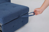 Sleeper Chair 3-in-1 Convertible Chair Bed Pull Out Sleeper Chair Beds Adjustable Single Armchair W2810P195585