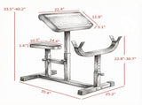 265 LBS Black Preacher Curl Bench, Adjustable Seated Arm Isolation Station for Barbell Dumbbell 72239292