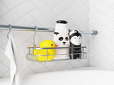 Steel Shower Caddy Organizer for Bathroom, Pantry, Closet, 2 Shelf, 26 - 76 in., Silver 59129182