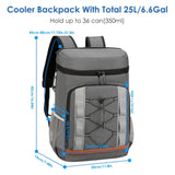 Cooler Backpack 36 Can Leakproof Insulated Cooler Backpack with 25L/6.6Gal for Picnic Camping Beach 86213141