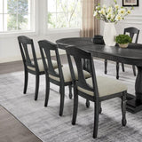 Wooden Frame Upholstered Dining Chairs set of 2,Mid Century Retro Chairs Comfor Kitchen Chairs for W2582P205329