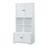 ZNTS Tall and Wide Bathroom Floor Storage Cabinet, Bathroom Storage Unit, Freestanding Cabinet with 4 92771951