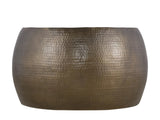 CT501 Modern Contemporary Round Aluminum material 32" Coffee Table, Farmhouse Table with Glossy Hand B009P298415