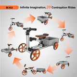KidRock Buildable Kit 20 in 1 Kids Balance Bike No Pedal Toy for 1 to 6 Years ET297814MKT